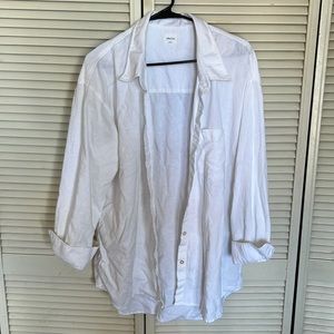 Aritzia white oversized beach cover up - Wilfred free size 2